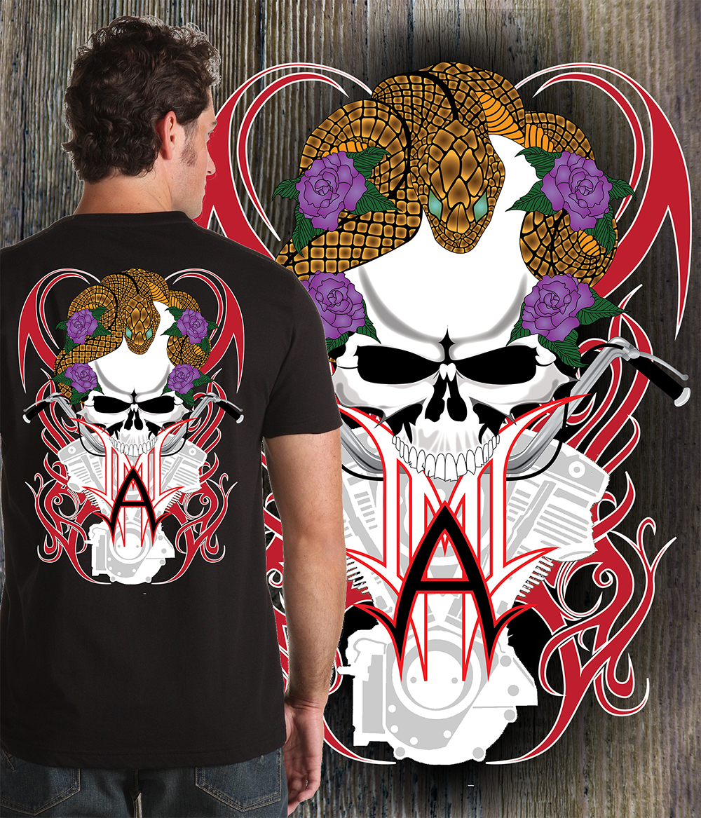 T-shirt Design by twistedFrog for MotoArt | Design #6487104