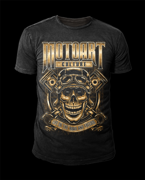 T-shirt Design by D'Mono for MotoArt | Design: #6486450