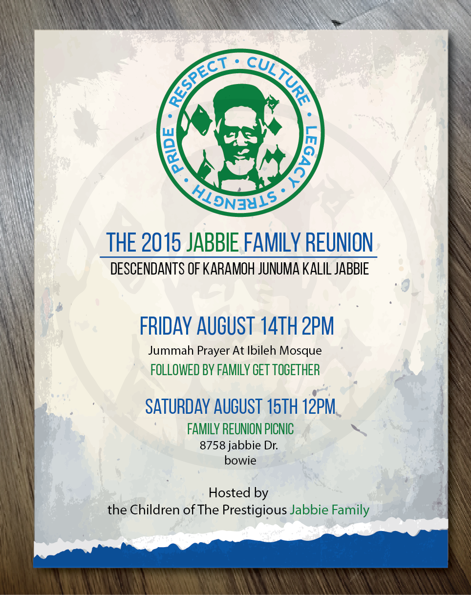 Design de Flyer par alex989 pour Jabbie Family | Design #6520970