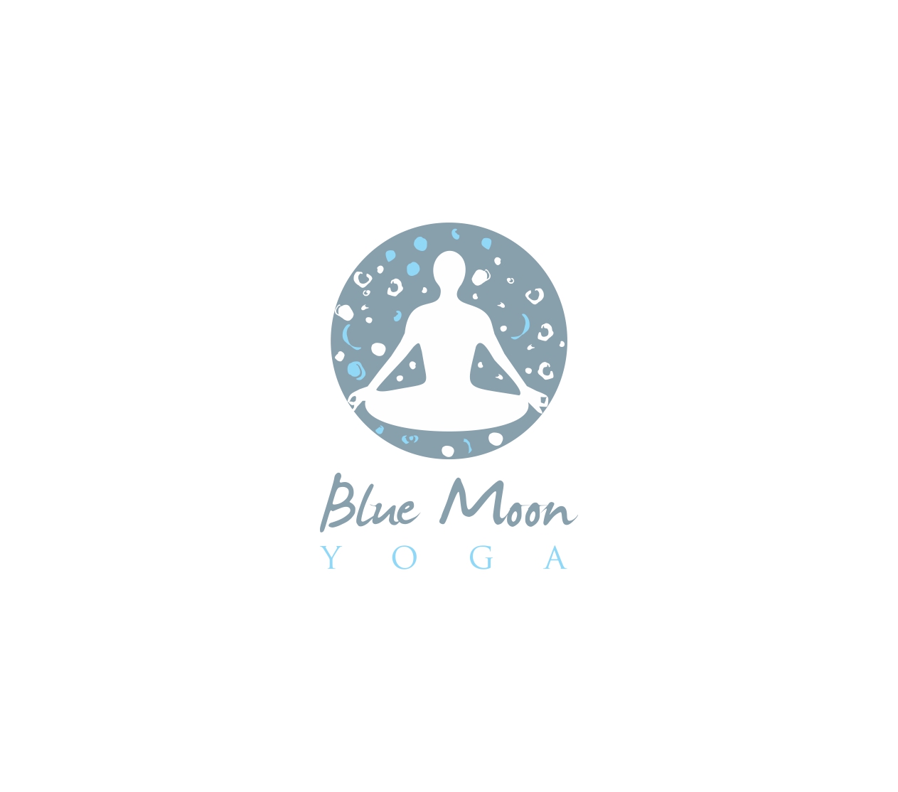 Logo Design by Mandarina for Blue Moon Yoga | Design #6449765