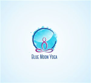 Diseño de Logo por Little Sofi para Blue Moon Yoga | Diseño: #6418635