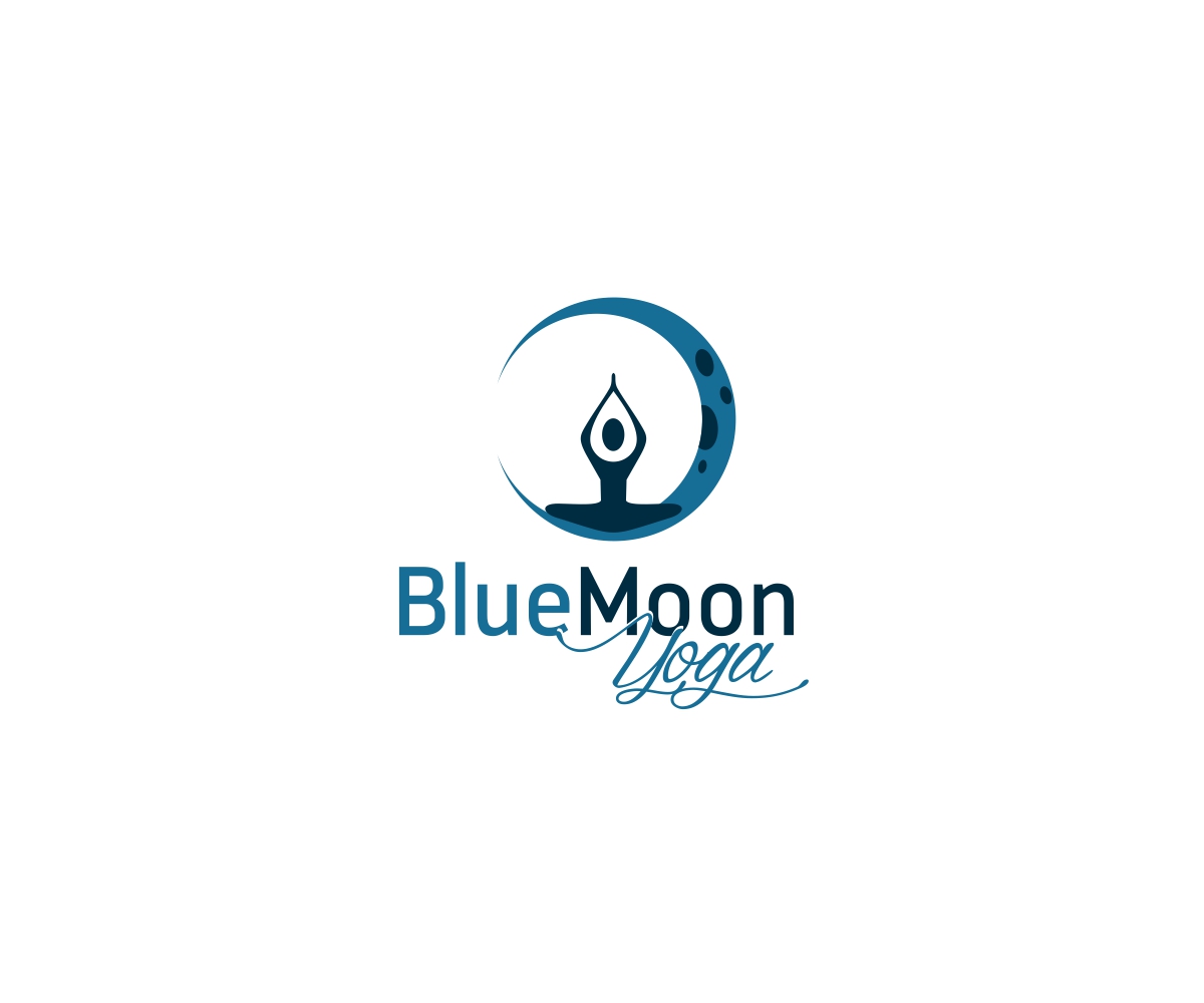 Logo Design by QuattroCreative for Blue Moon Yoga | Design #6420287