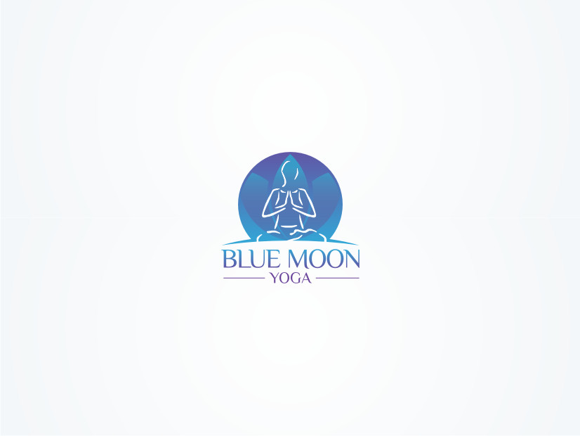 Logo Design by Atvento Graphics for Blue Moon Yoga | Design #6417330