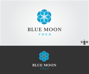 Logo Design by Dmat for Blue Moon Yoga | Design #6416834