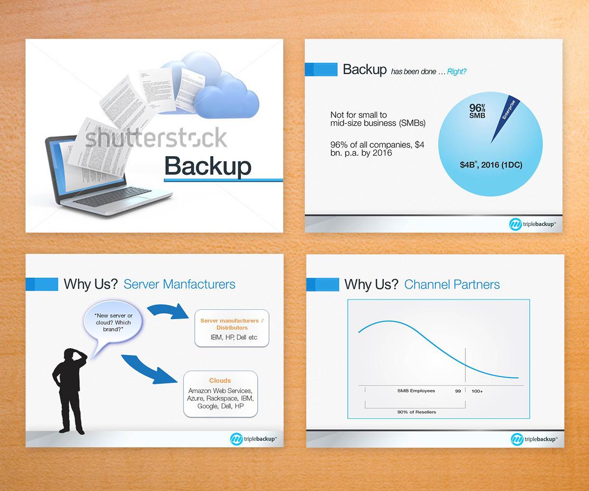 PowerPoint Design by BeeforBeagle for Triplebackup | Design #1692011