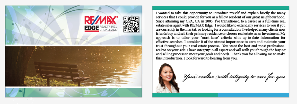 Flyer-Design von aaron3922 für RE/MAX Edge Realty Inc., Brokerage | Design #6485529