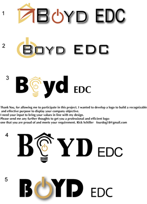 Logo-Design von fourdog123 für Boyd Electrical Design & Consulting | Design: #6422376