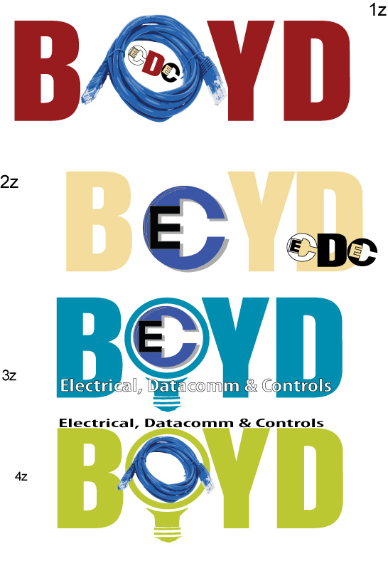 Logo Design by fourdog123 for Boyd Electrical Design & Consulting | Design #6466954