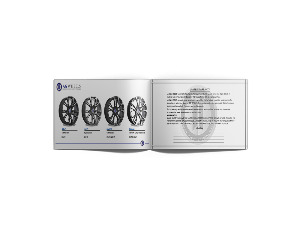 Brochure Design by Deon Strydom for AG WHEELS | Design #6507301
