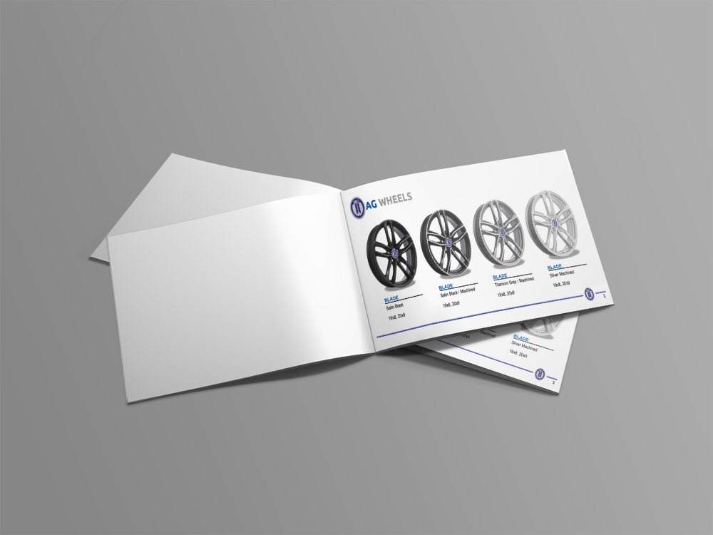 Diseño de Brochure por Deon Strydom para AG WHEELS | Diseño #6544633