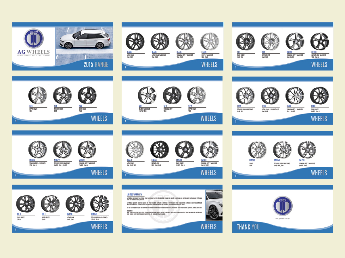 Broschüren-Design von LeonFX für AG WHEELS | Design #6513617