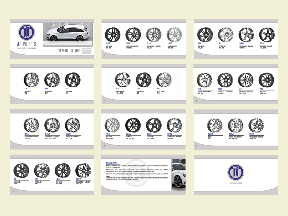 Broschüren-Design von LeonFX für AG WHEELS | Design #6522340