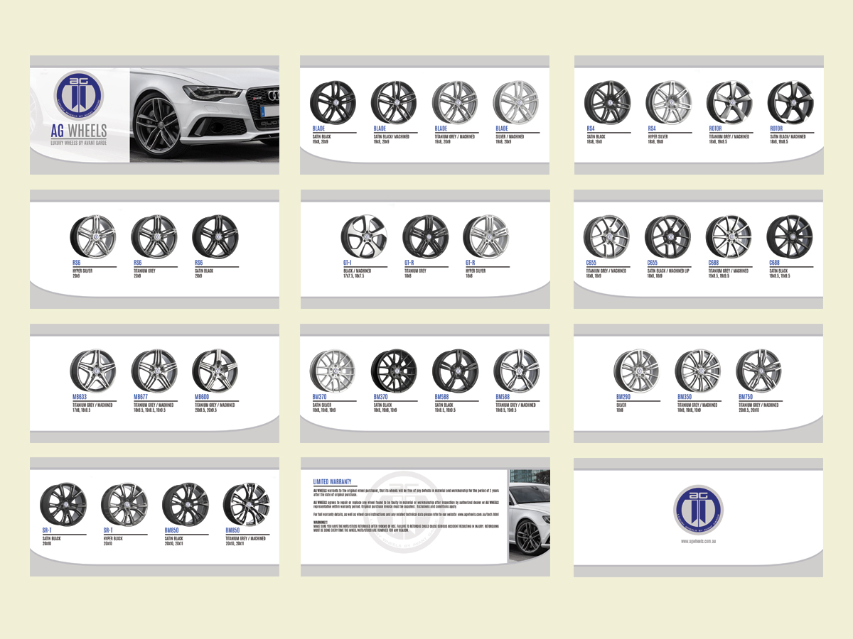 Brochure Design by LeonFX for AG WHEELS | Design #6528144