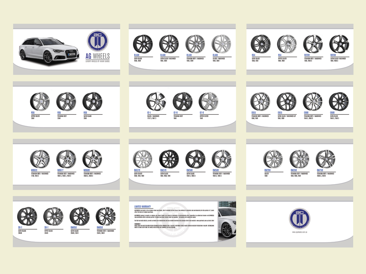 Brochure Design by LeonFX for AG WHEELS | Design #6538616