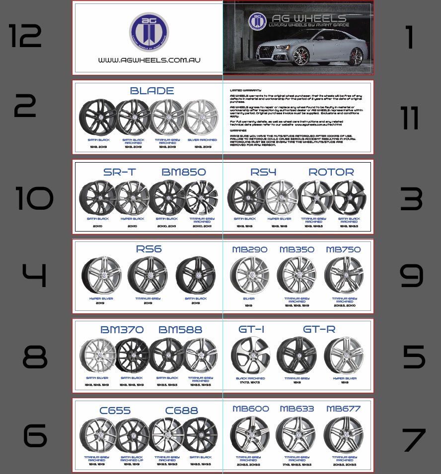 Design de Brochure par Savu Bogdan pour AG WHEELS | Design #6543642