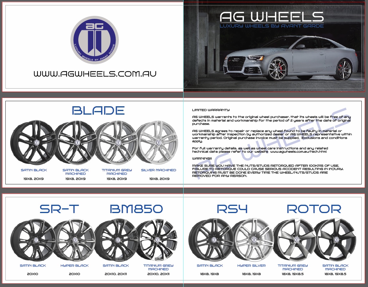 Brochure Design by Savu Bogdan for AG WHEELS | Design #6547471