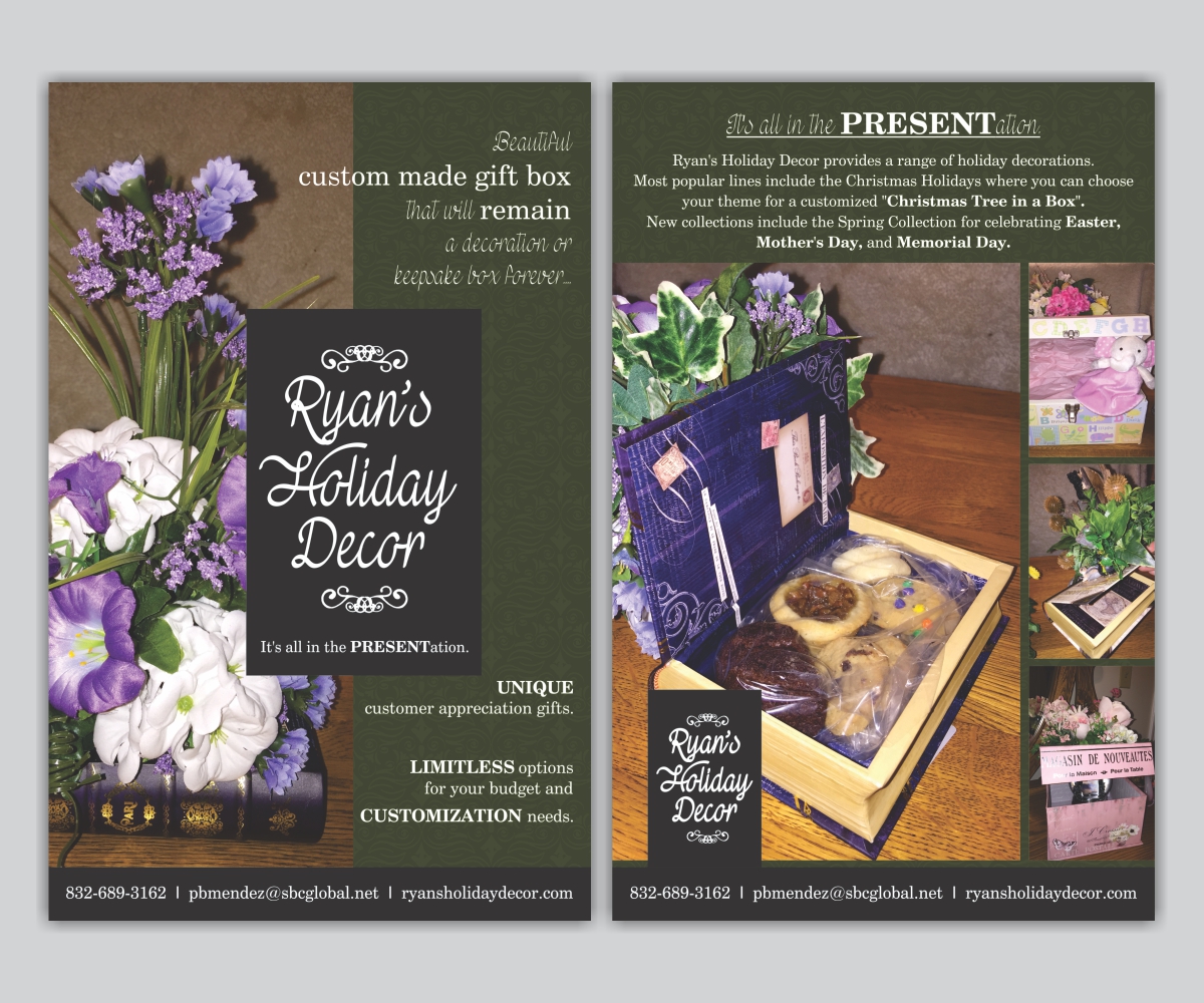 Flyer Design by Cut and Glue for Ryan HOliday Decor | Design #6494252