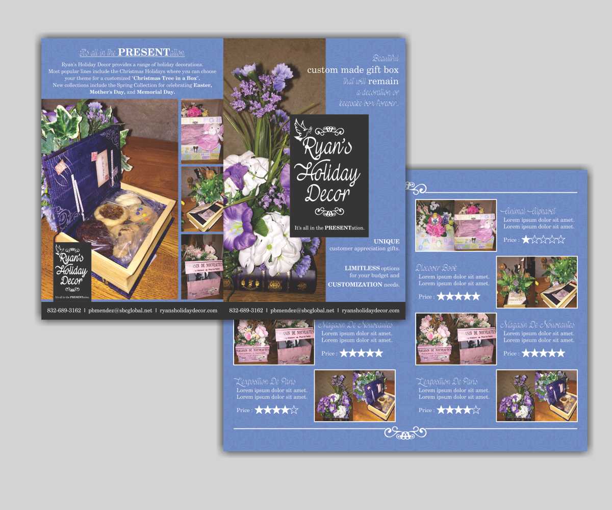 Flyer Design by Cut and Glue for Ryan HOliday Decor | Design #6634034