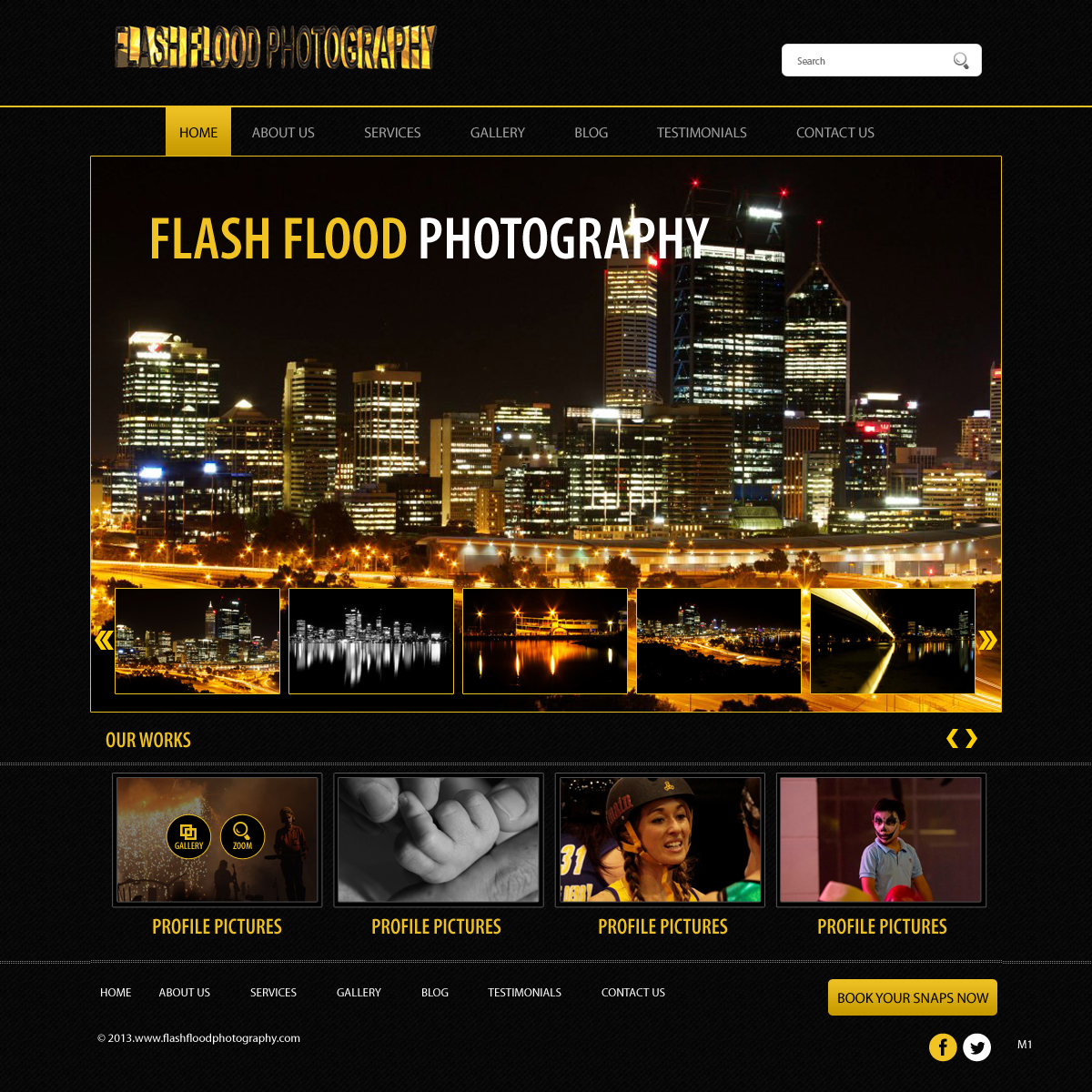 Web Design by pb for Flash Flood Photography | Design #1697546