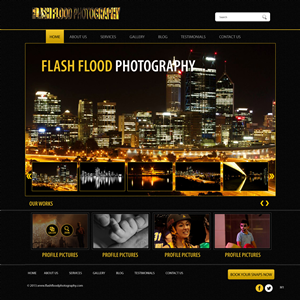 Web Design by pb for Flash Flood Photography | Design: #1697546