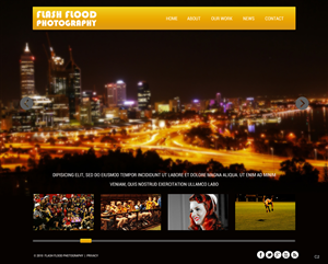 Web Design by pb for Flash Flood Photography | Design: #1697552