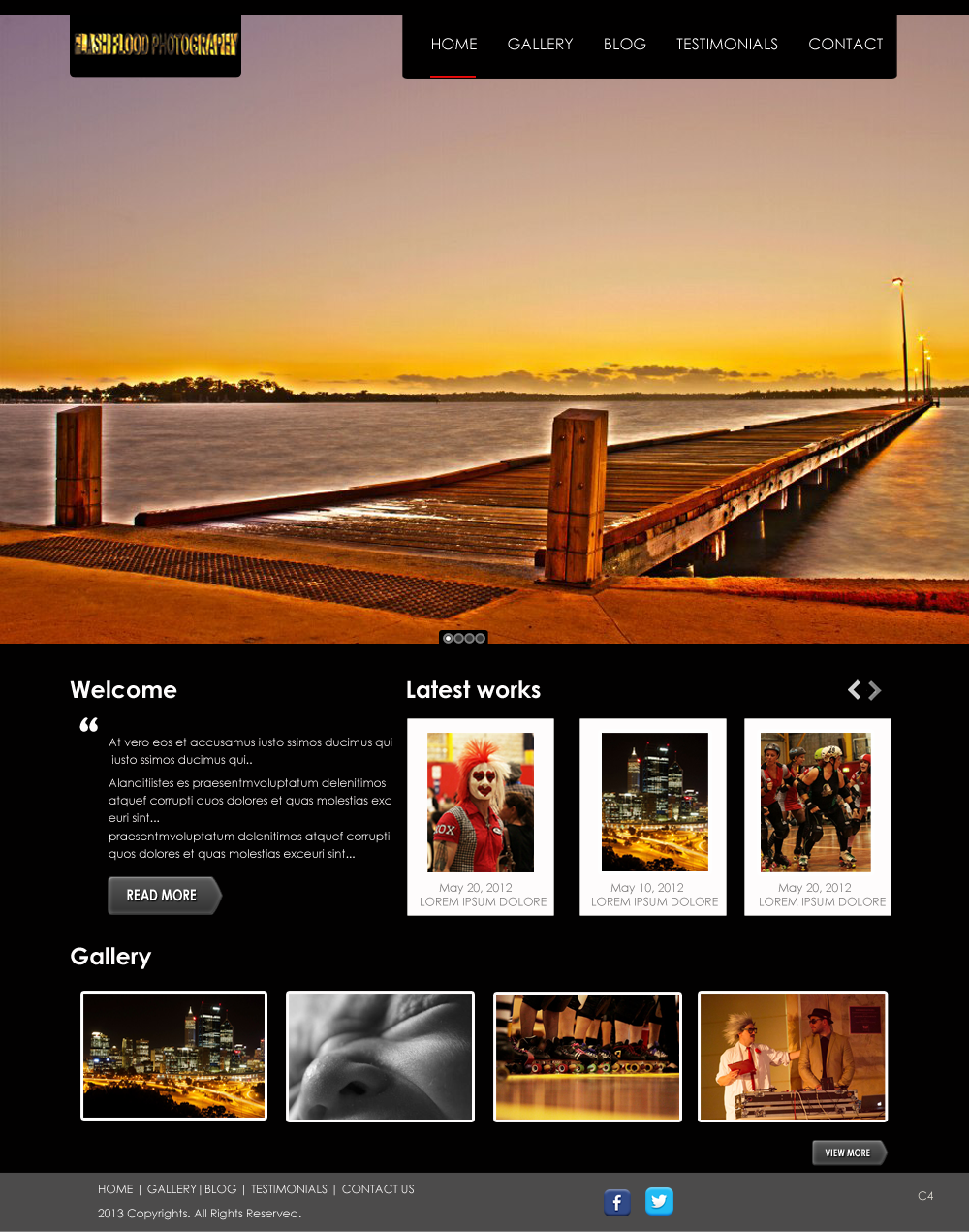 Web Design by pb for Flash Flood Photography | Design #1697558