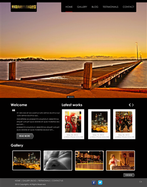 Web Design by pb for Flash Flood Photography | Design: #1697558