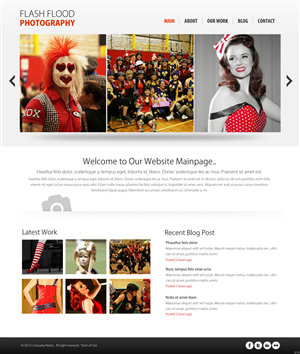 Web Design by pb for Flash Flood Photography | Design: #1697560