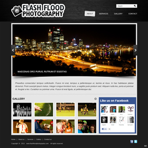 Web Design by pb for Flash Flood Photography | Design: #1697565