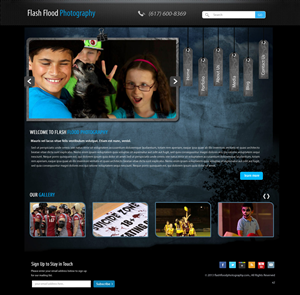 Web Design by pb for Flash Flood Photography | Design: #1698272