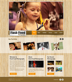 Web Design by pb for Flash Flood Photography | Design: #1701938