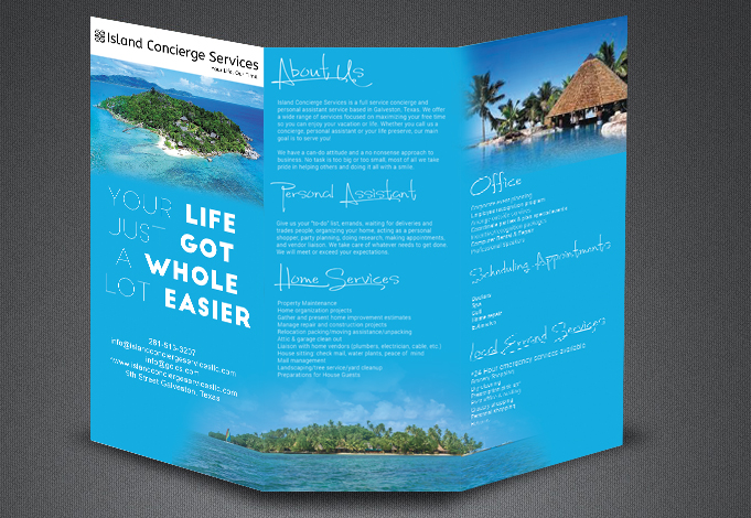 Flyer Design by Elmar for Island Concierge Services, LLC | Design #6437976