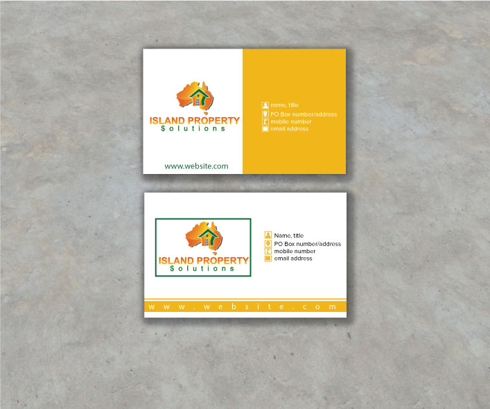 Diseño de Tarjeta de Presentación por hatc852 para Island Property Solutions | Diseño #6479393