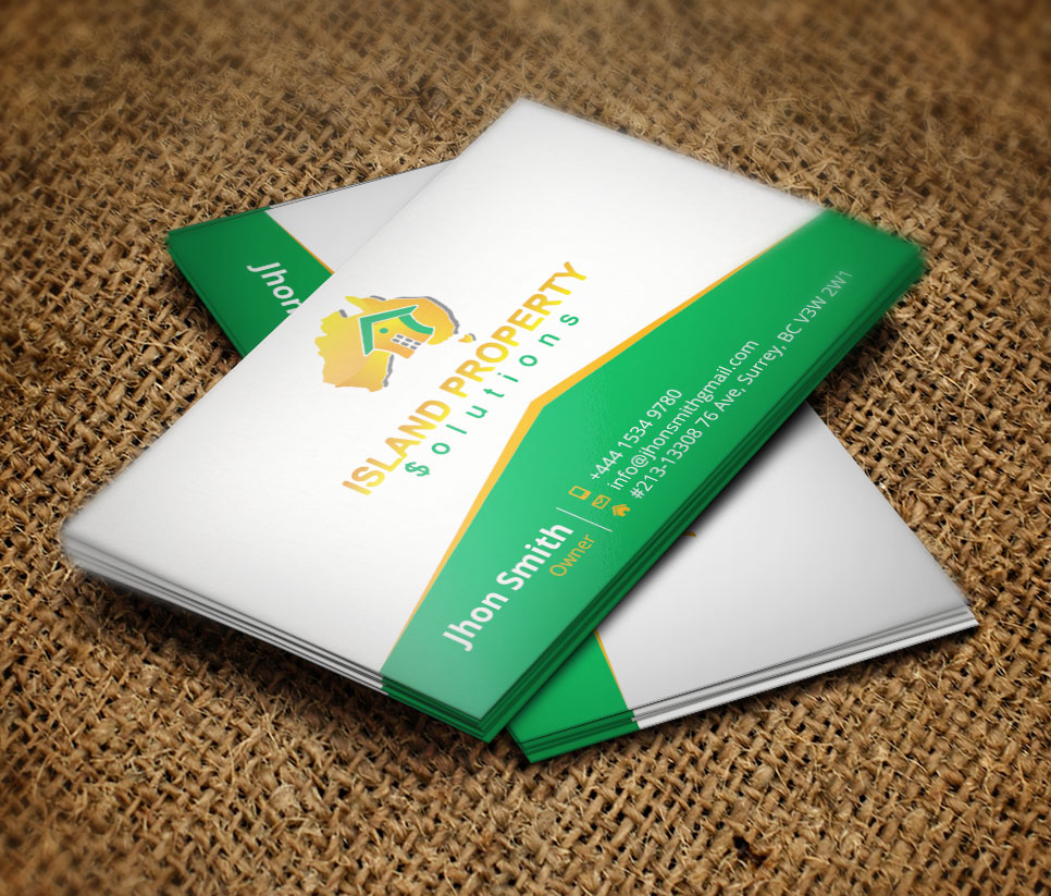 Diseño de Tarjeta de Presentación por Verified artistry (Design garden) para Island Property Solutions | Diseño #6502772