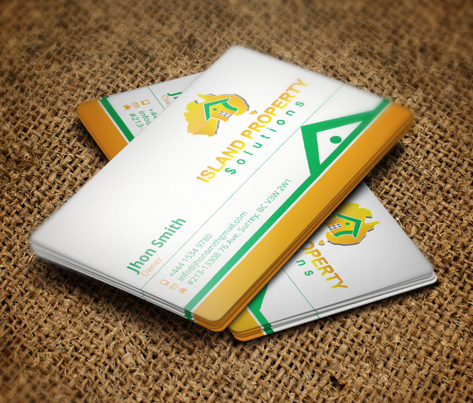 Diseño de Tarjeta de Presentación por Verified artistry (Design garden) para Island Property Solutions | Diseño #6502798