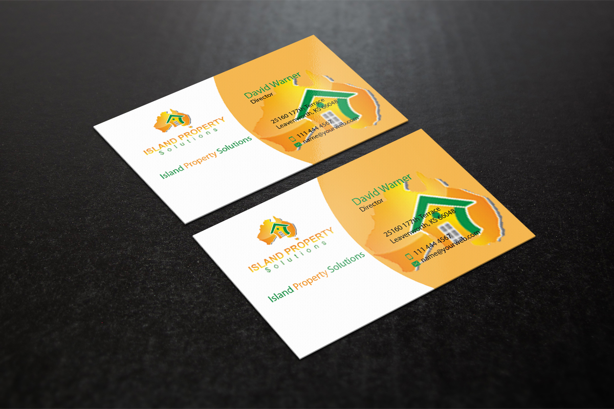 Business Card Design by AFHUN for Island Property Solutions | Design #6472546