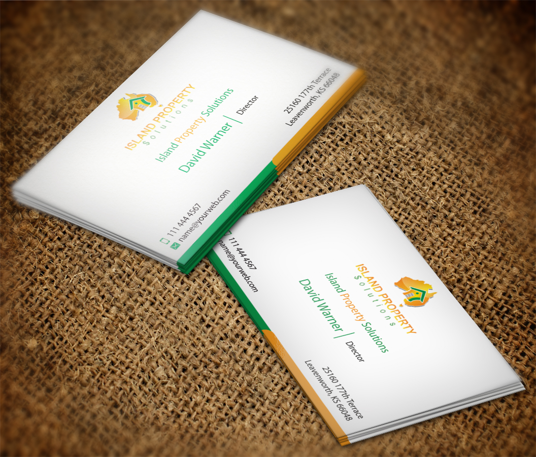 Business Card Design by AFHUN for Island Property Solutions | Design #6472554