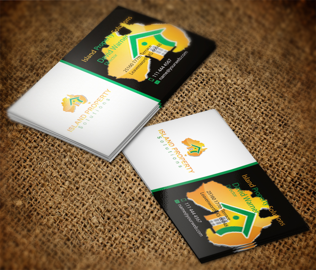 Business Card Design by AFHUN for Island Property Solutions | Design #6472567