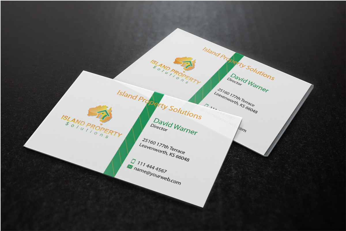 Business Card Design by AFHUN for Island Property Solutions | Design #6472568