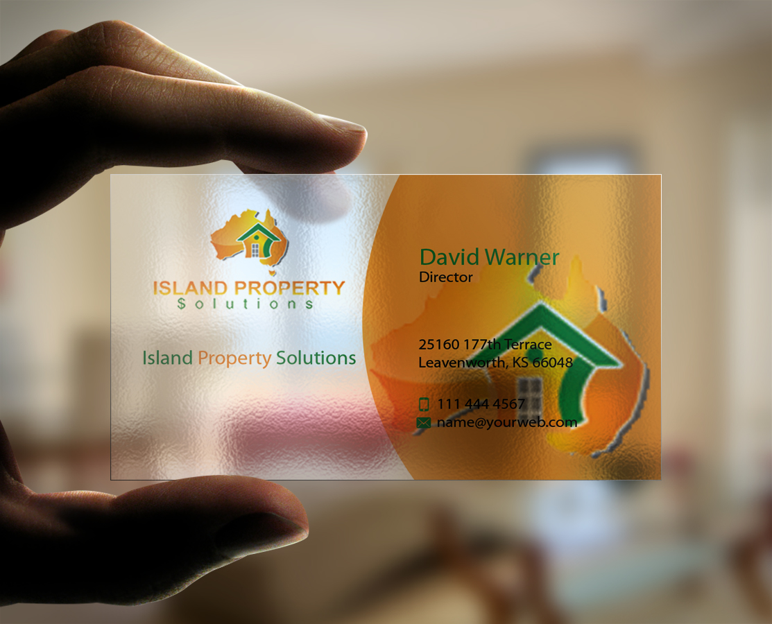 Business Card Design by AFHUN for Island Property Solutions | Design #6472578