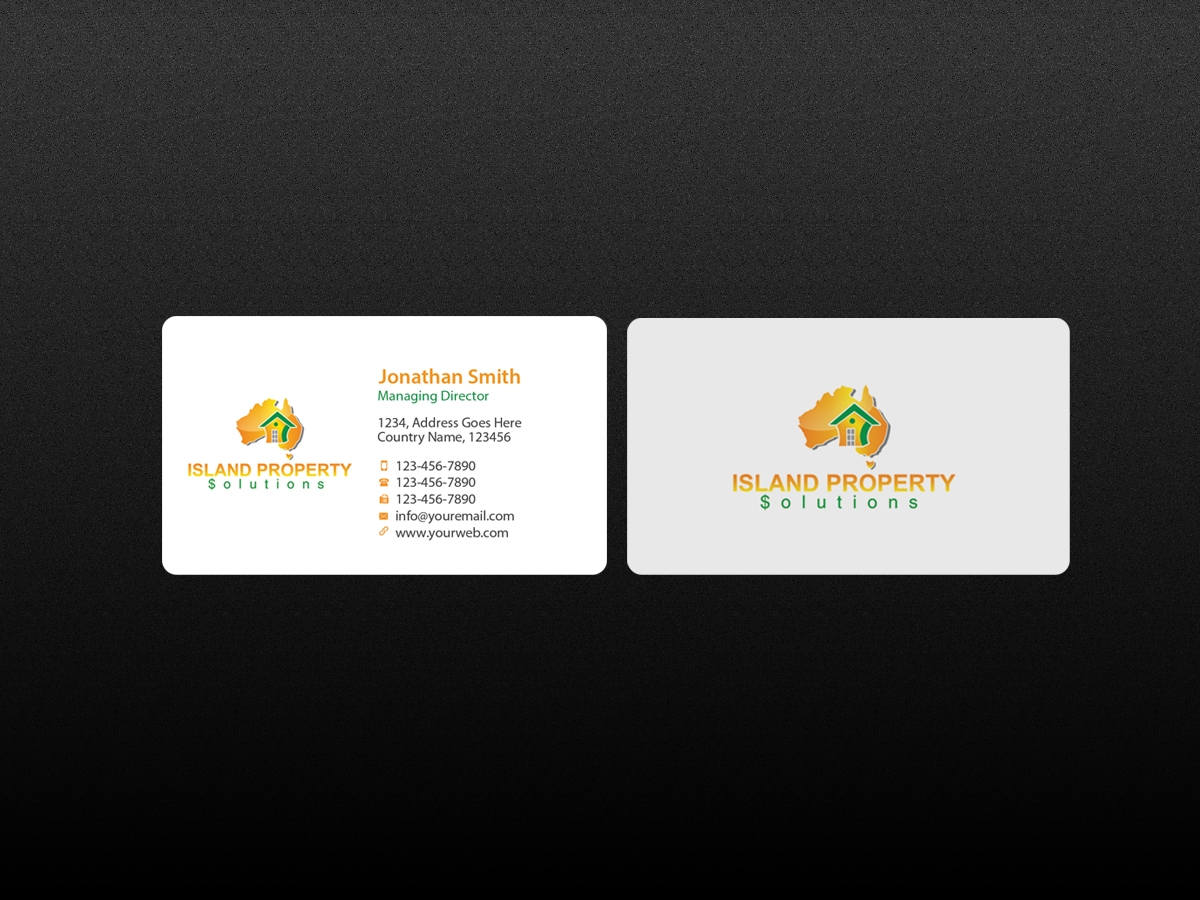 Business Card Design by Creations Box 2015 for Island Property Solutions | Design #6438767
