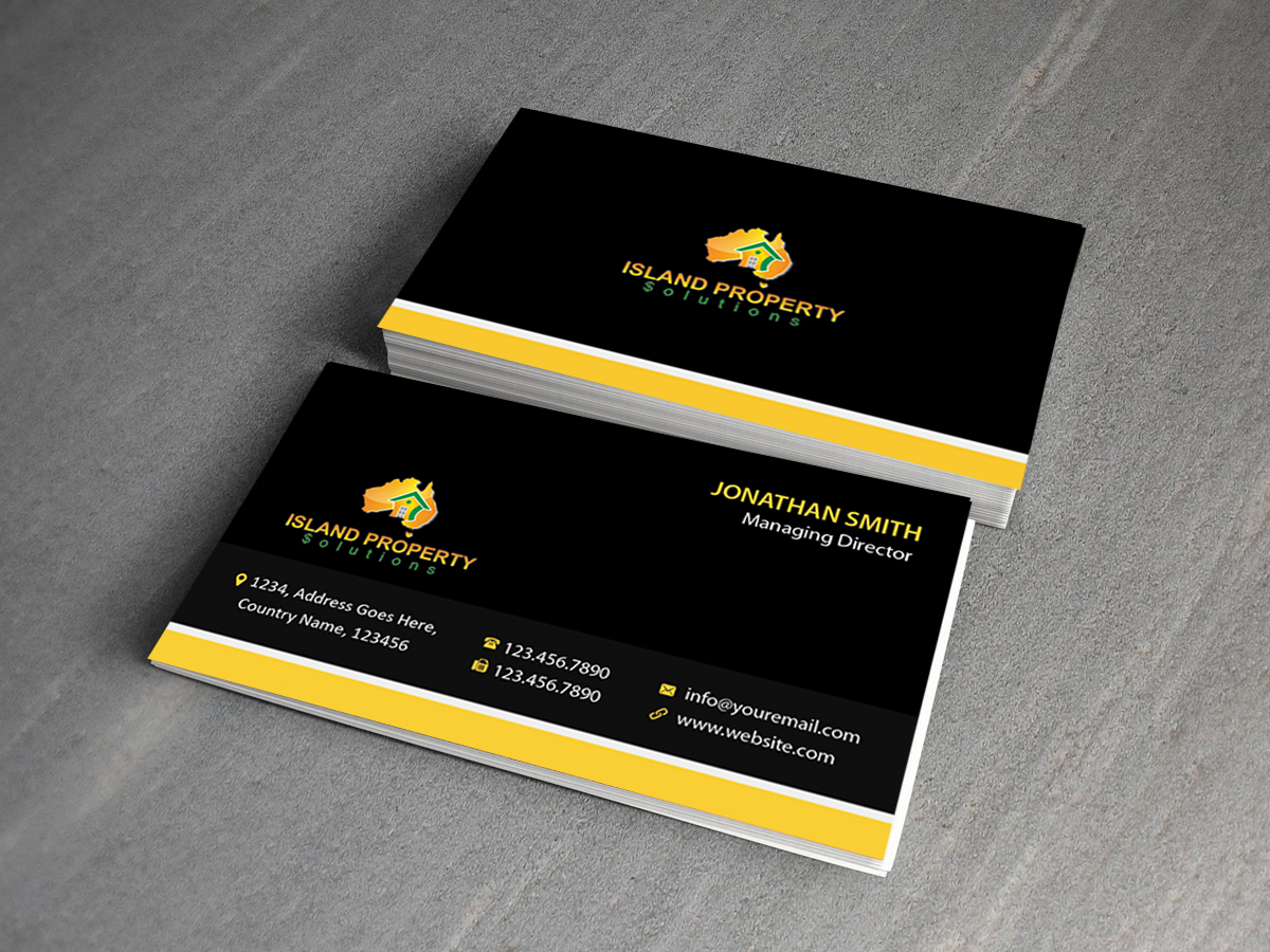 Business Card Design by Creations Box 2015 for Island Property Solutions | Design #6464705