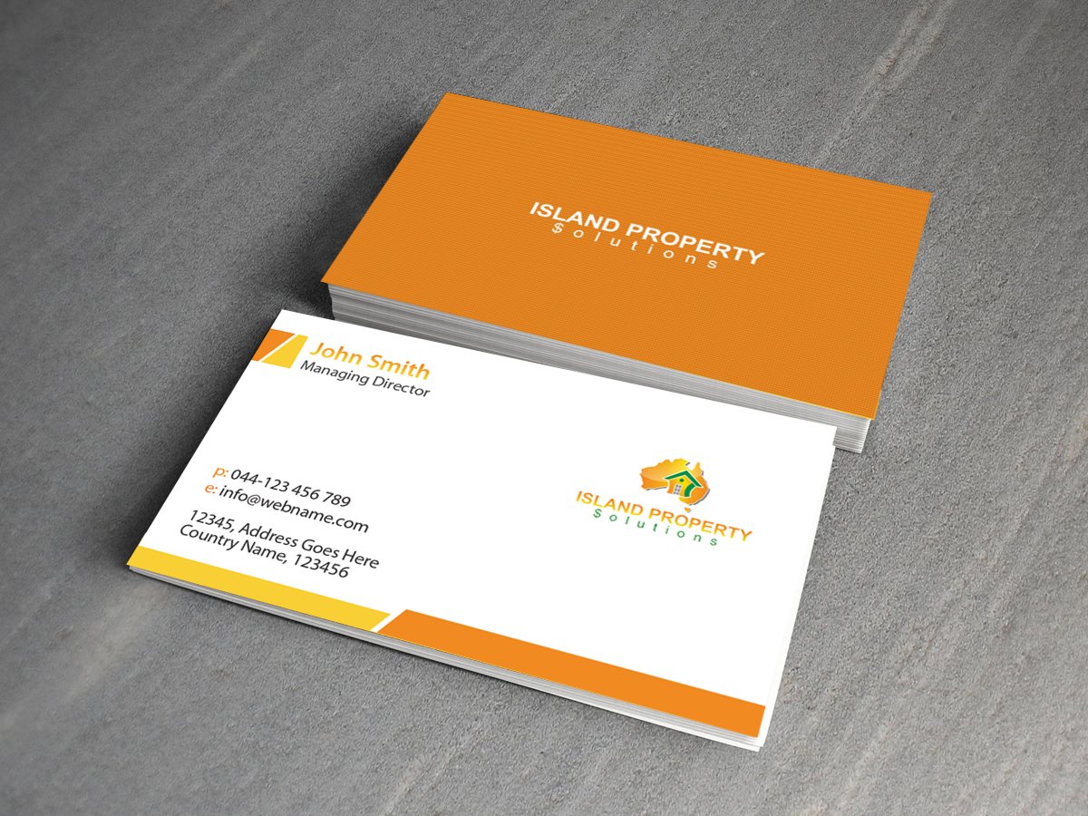 Business Card Design by Creations Box 2015 for Island Property Solutions | Design #6464706