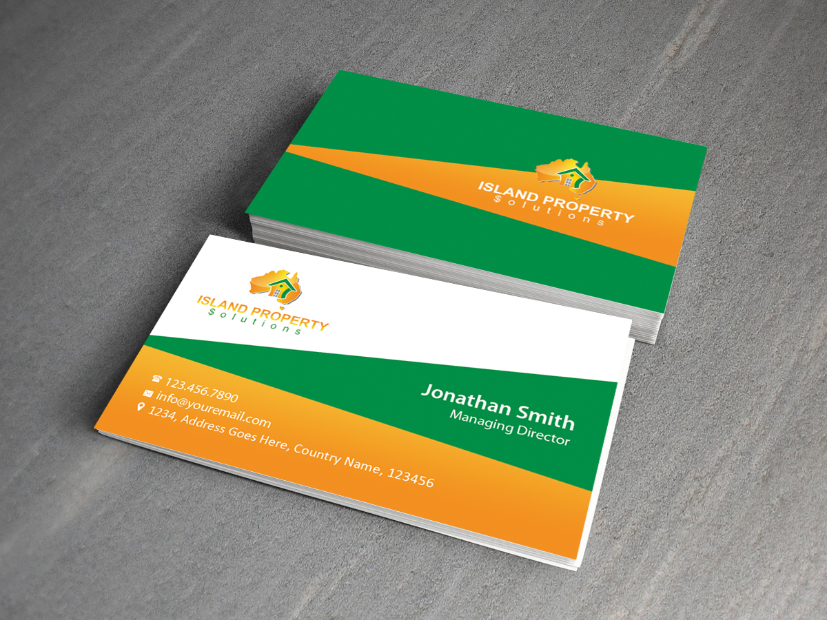 Diseño de Tarjeta de Presentación por Creations Box 2015 para Island Property Solutions | Diseño #6491850