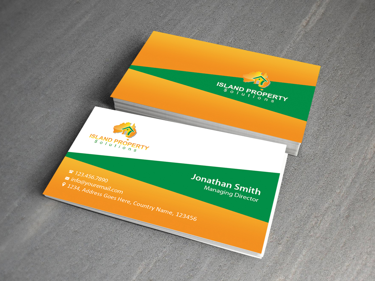 Diseño de Tarjeta de Presentación por Creations Box 2015 para Island Property Solutions | Diseño #6491864