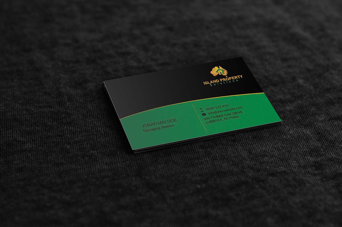 Diseño de Tarjeta de Presentación por zillurrahman800 para Island Property Solutions | Diseño #6503530