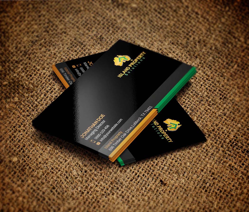 Diseño de Tarjeta de Presentación por zillurrahman800 para Island Property Solutions | Diseño #6503547