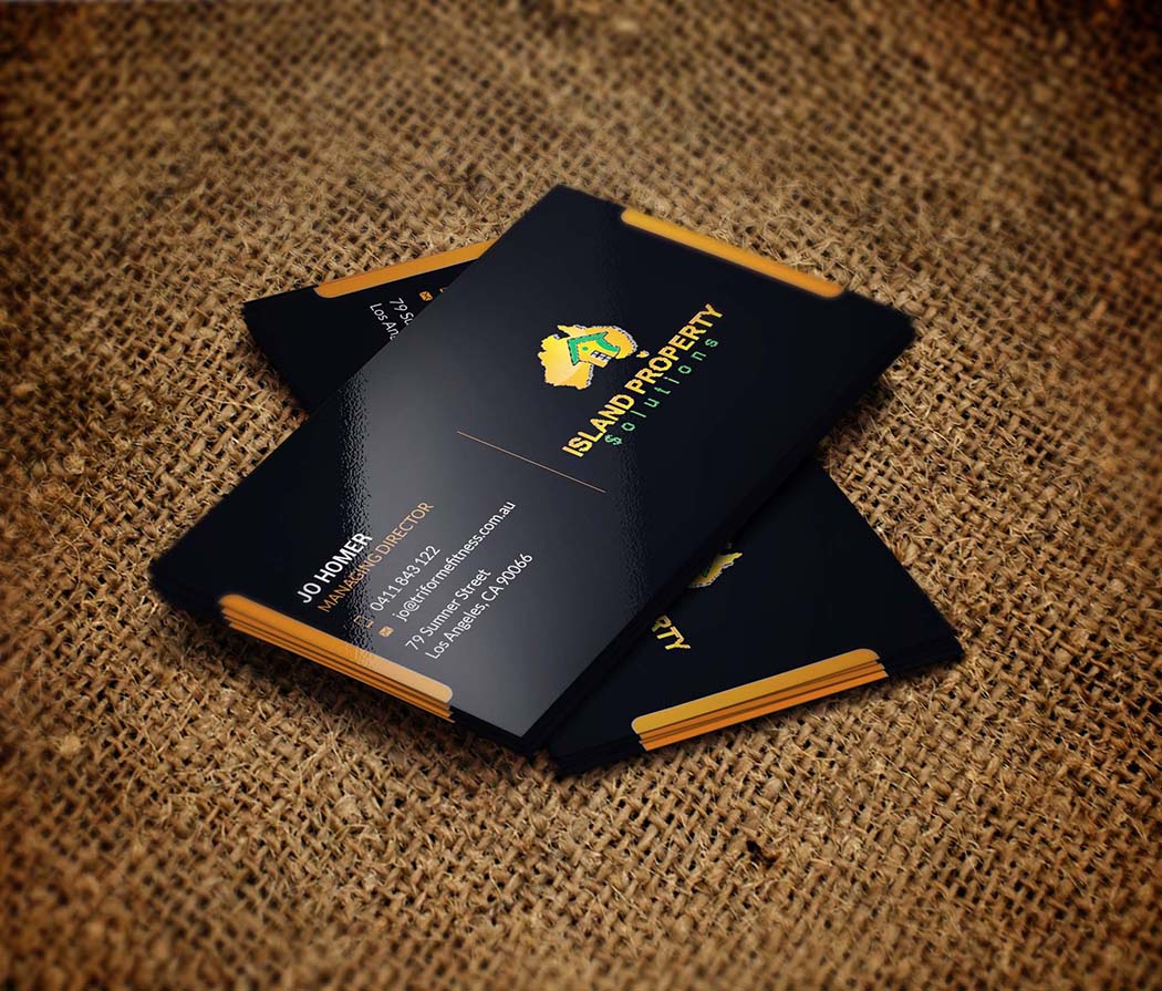 Diseño de Tarjeta de Presentación por zillurrahman800 para Island Property Solutions | Diseño #6511200