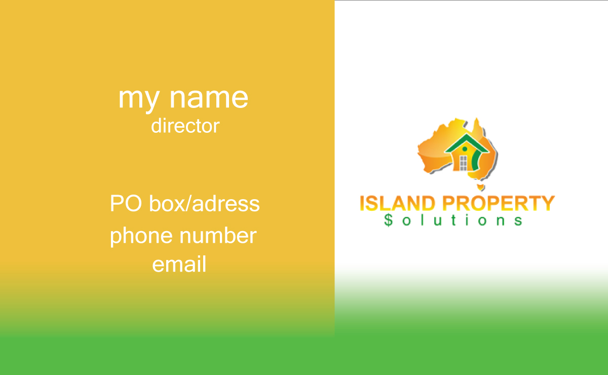 Business Card Design by poletant for Island Property Solutions | Design #6461199