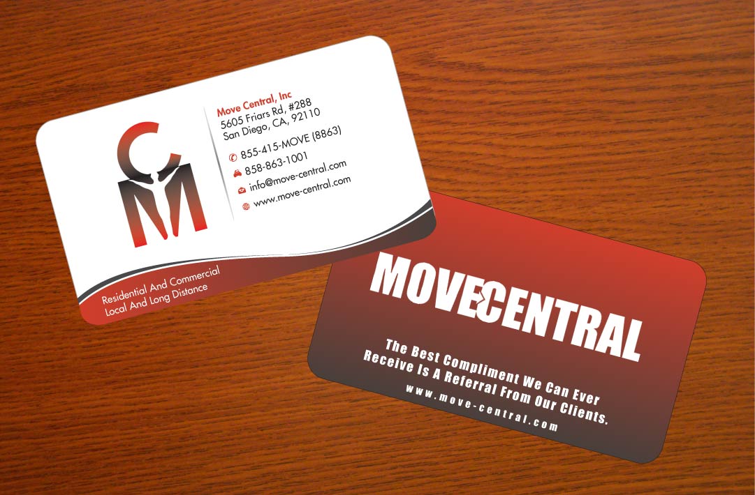 Moving Company Business Card Design For A By Sbss Business Card Design By Sbss For This Project 1693277